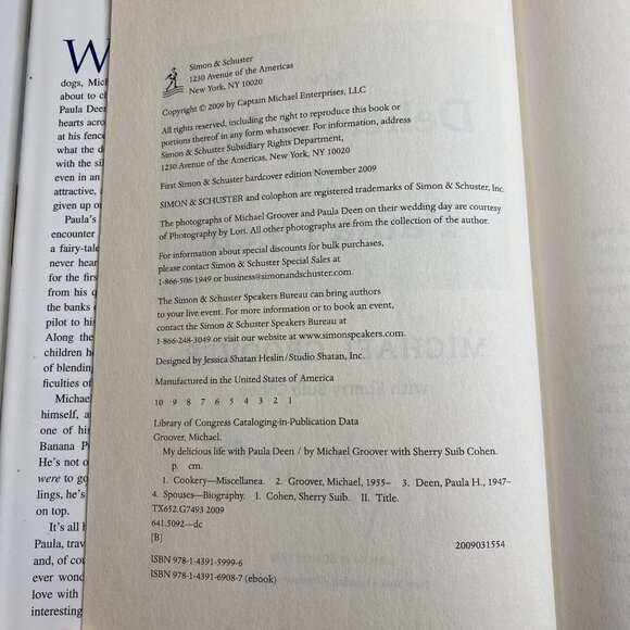 My Delicious Life w/ Paula Deen by Michael Groover Hardcover Signed 1st Edition - Picture 9 of 15